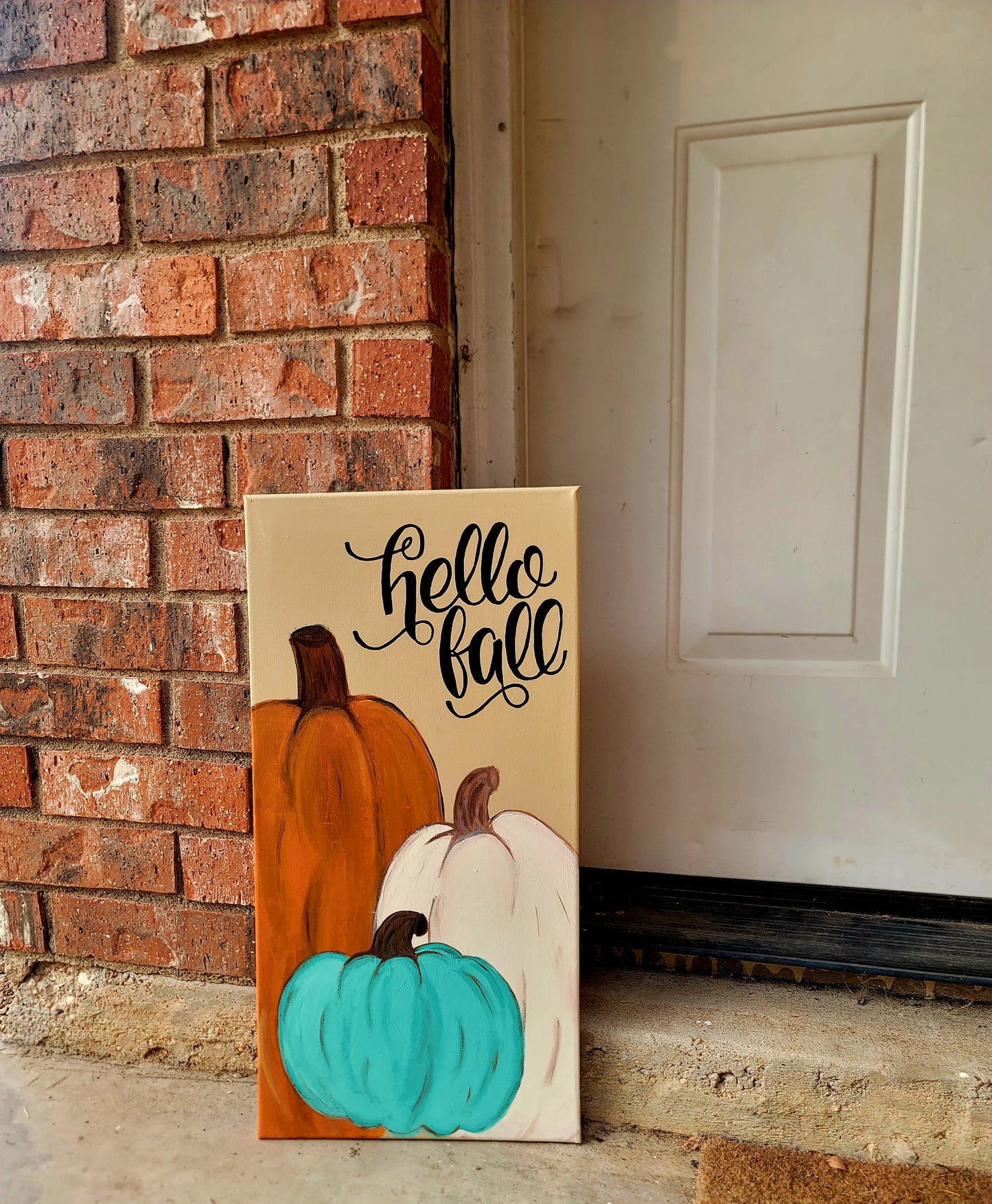 Original #46 - 12" x 24" - hello fall - Sale!