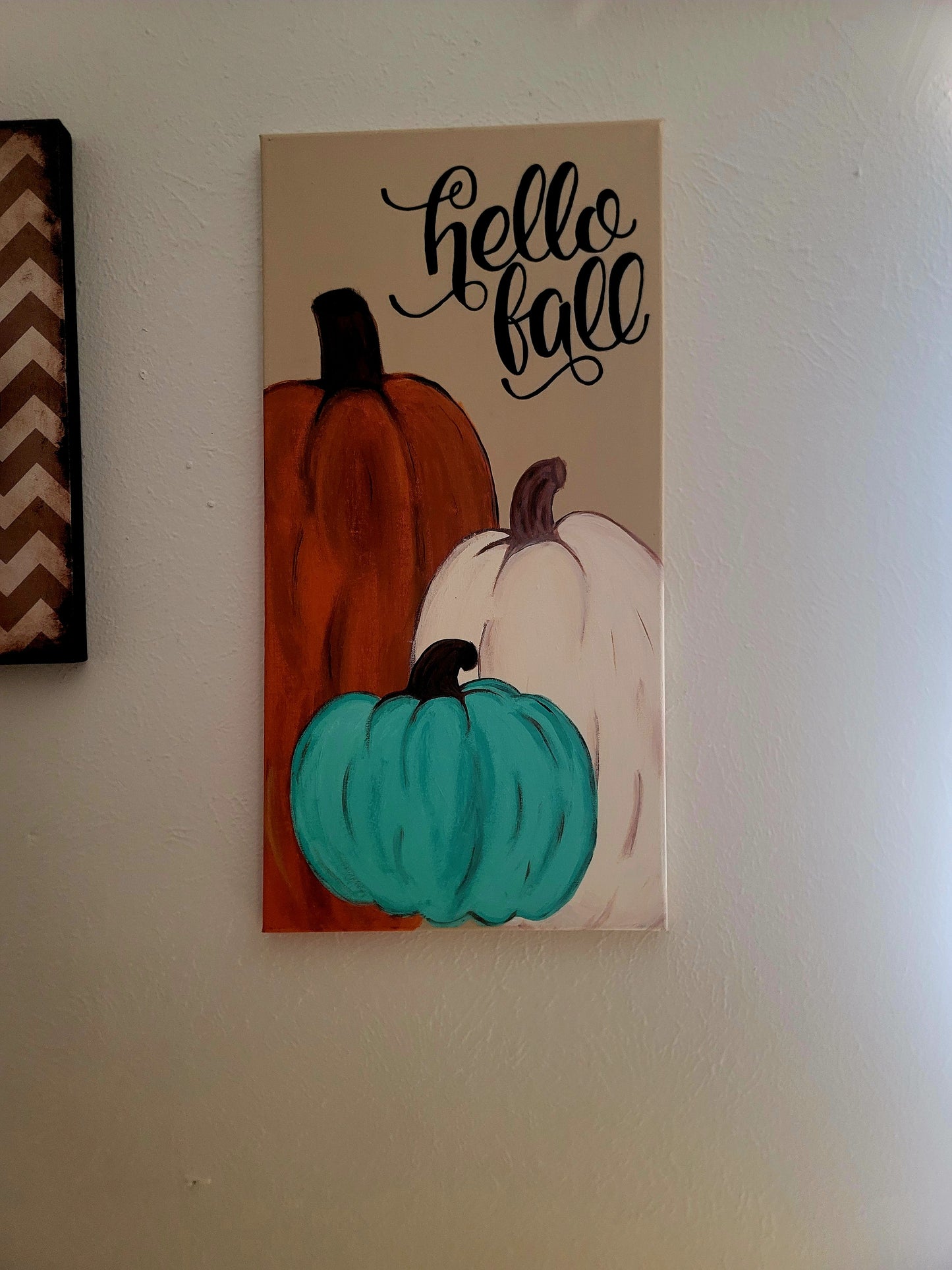 Original #46 - 12" x 24" - hello fall - Sale!